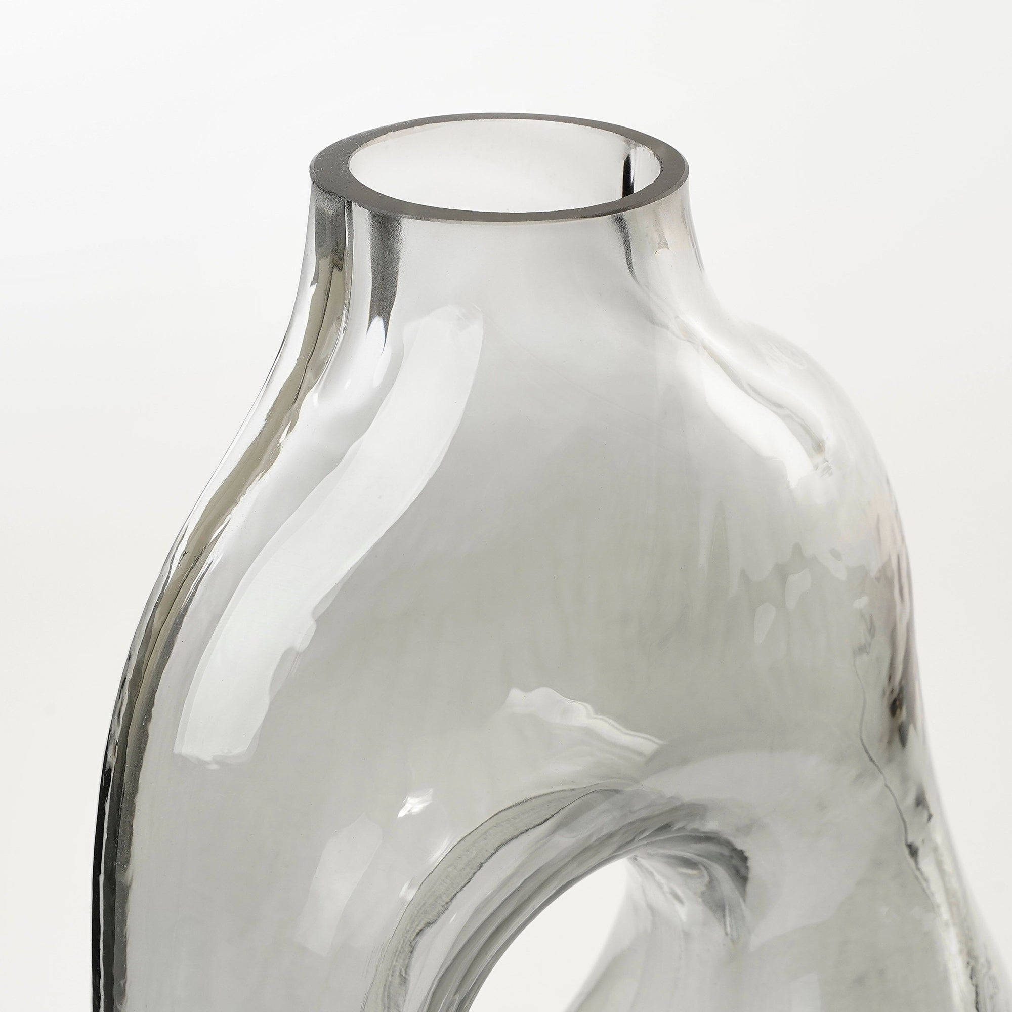Jay Vase Glass L. Grey - L18,5Xw10,5Xh25Cm