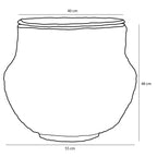Tacoma Storage Basket Yellow - H48Xd55Cm
