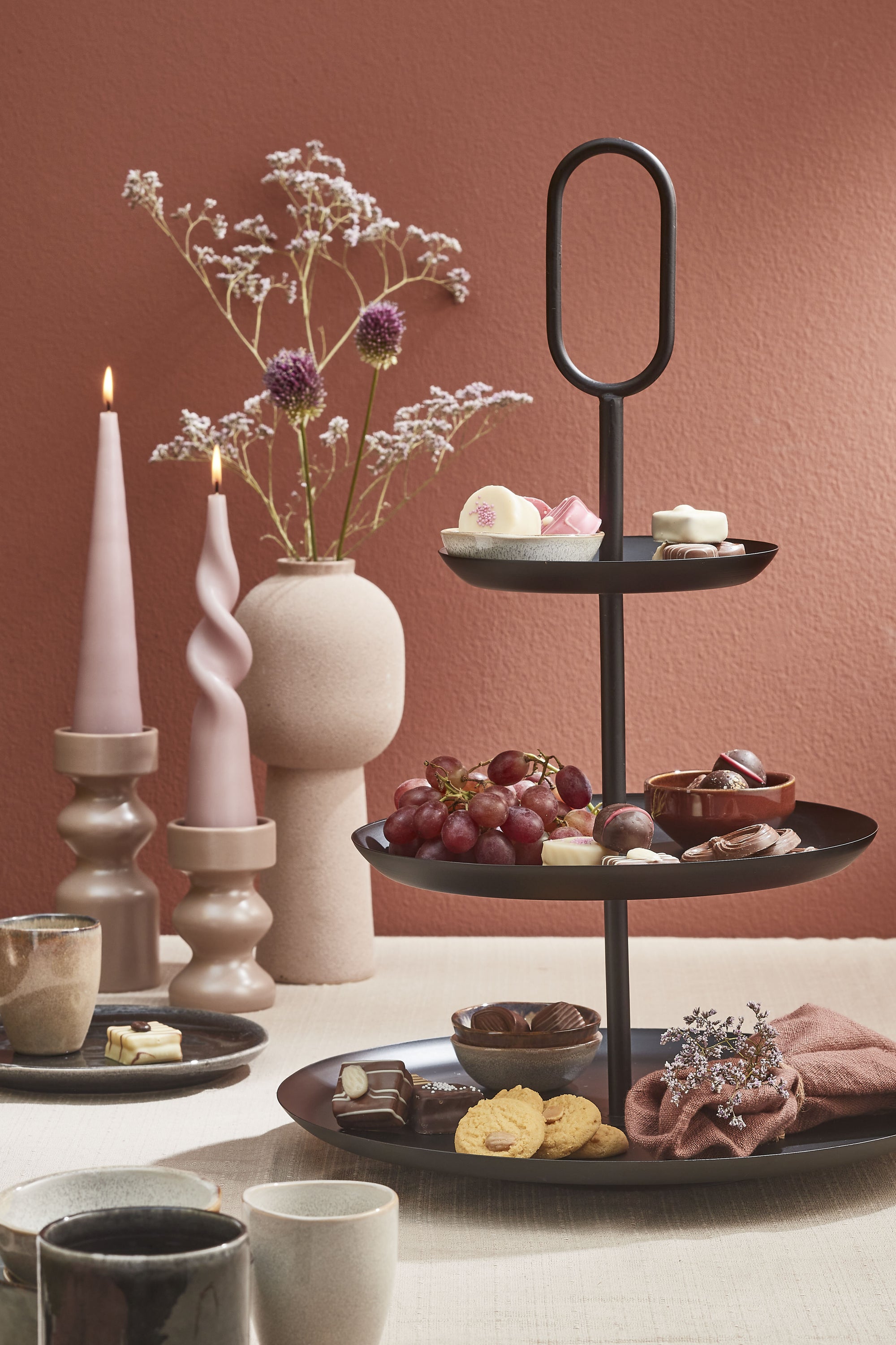 MICA DECORATIONS RAMA ETAGÈRE ZWART METAAL - Tuincentrum Lopik