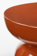 MICA DECORATIONS STAGE BIJZETTAFEL CEMENT ORANJE ROND - Tuincentrum Lopik