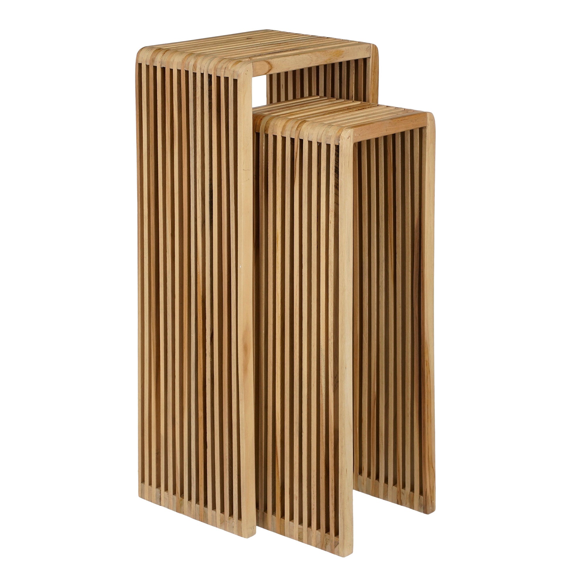 Yonker Planttable Brown Set Of 2 - L35Xw25Xh80Cm