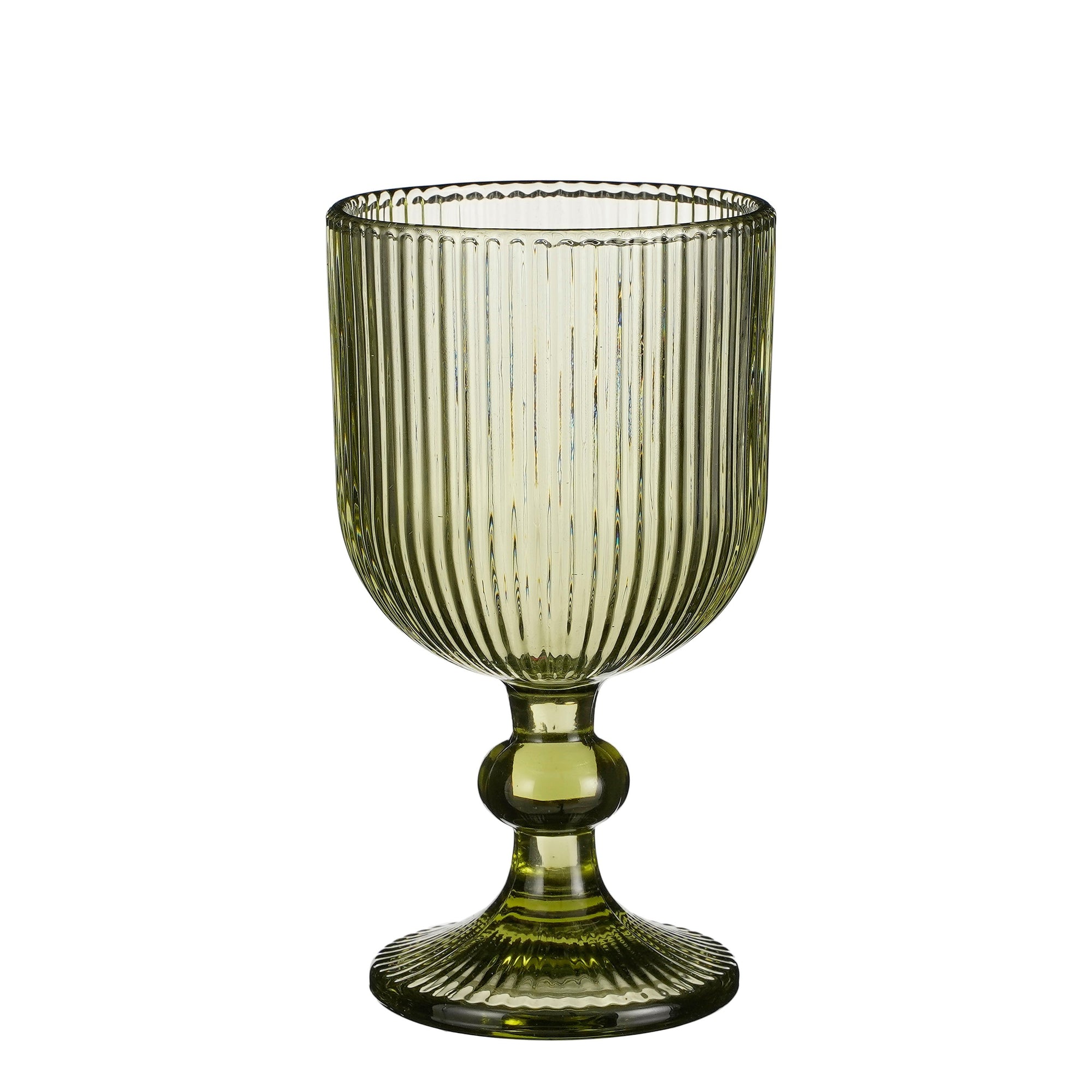 Merlot Wine Glass - Set Of 6 - 250 Ml - Glass - Light Green