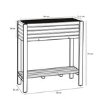 Glenwood Planter Rectangle Brown - L70Xw30Xh75Cm