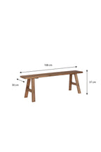 Bold Bench Recycled Wood Brown - L108Xw29,5Xh36,5Cm