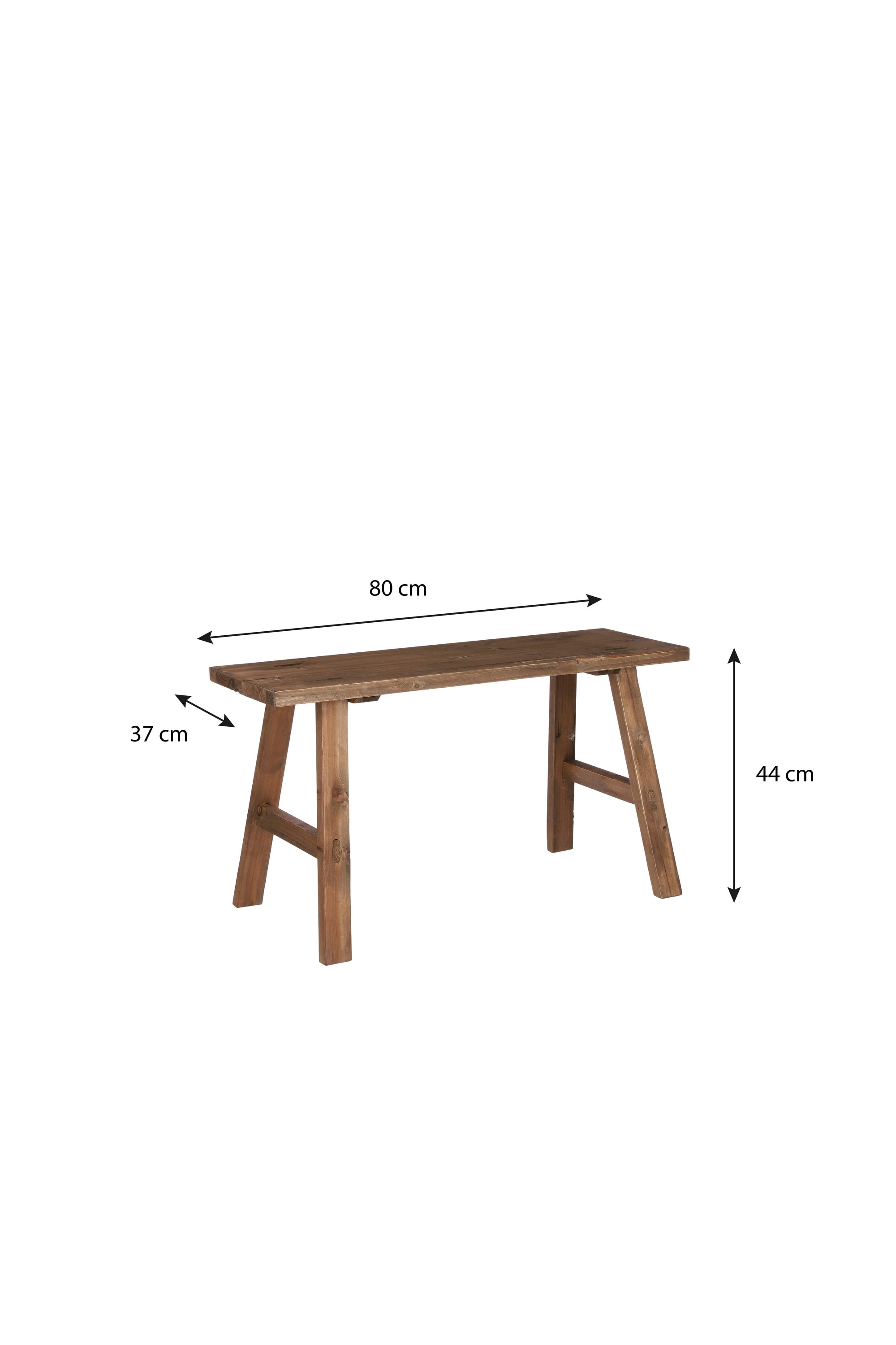 Bold Bench Recycled Wood Brown - L80Xw36,5Xh44Cm