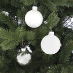 Bauble Glass White 42 Pieces