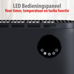 ALPINA DIGITALE CONVECTORKACHEL ZWART 2000W - Tuincentrum Lopik