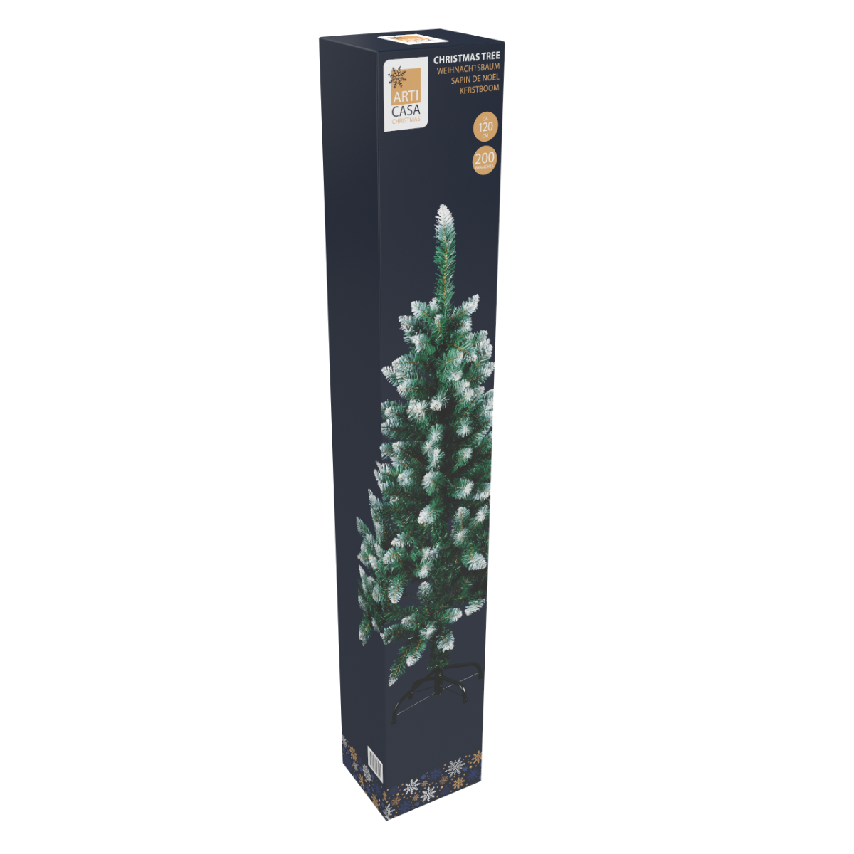 ARTI CASA KUNSTKERSTBOOM 120CM GROEN 200 TAKKEN - Tuincentrum Lopik