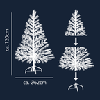 ARTI CASA KUNSTKERSTBOOM 120CM GROEN 200 TAKKEN - Tuincentrum Lopik