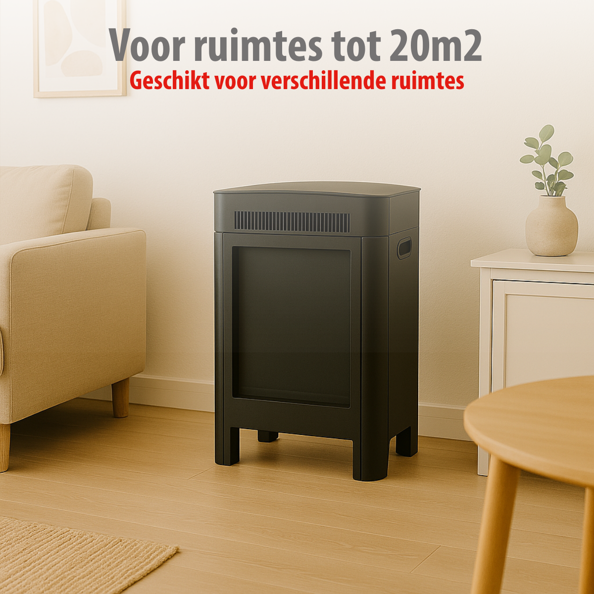 ALPINA SFEERHAARD LUZERN LED 1800W MET VERWARMING EN VLAMEFFECT - Tuincentrum Lopik
