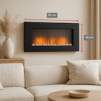 ALPINA WANDHAARD SEATTLE 105,5CM MET VERWARMING EN VLAMEFFECT - Tuincentrum Lopik