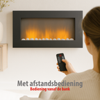 ALPINA WANDHAARD SEATTLE 105,5CM MET VERWARMING EN VLAMEFFECT - Tuincentrum Lopik