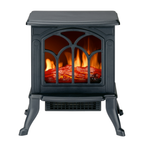 ALPINA ELEKTRISCHE SFEERHAARD 750-1500W MET THERMOSTAAT EN VLAMEFFECT - Tuincentrum Lopik