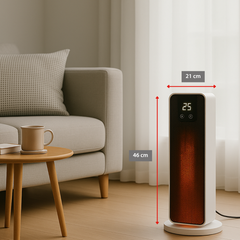 ALPINA PTC HEATER DIGITAL 800-2000W  DIGITALE KERAMISCHE VERWARMING - Tuincentrum Lopik