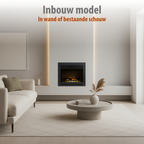 CLASSIC FIRE INBOUW SFEERHAARD CHICAGO LED MET VERWARMING EN VLAMEFFECT - Tuincentrum Lopik