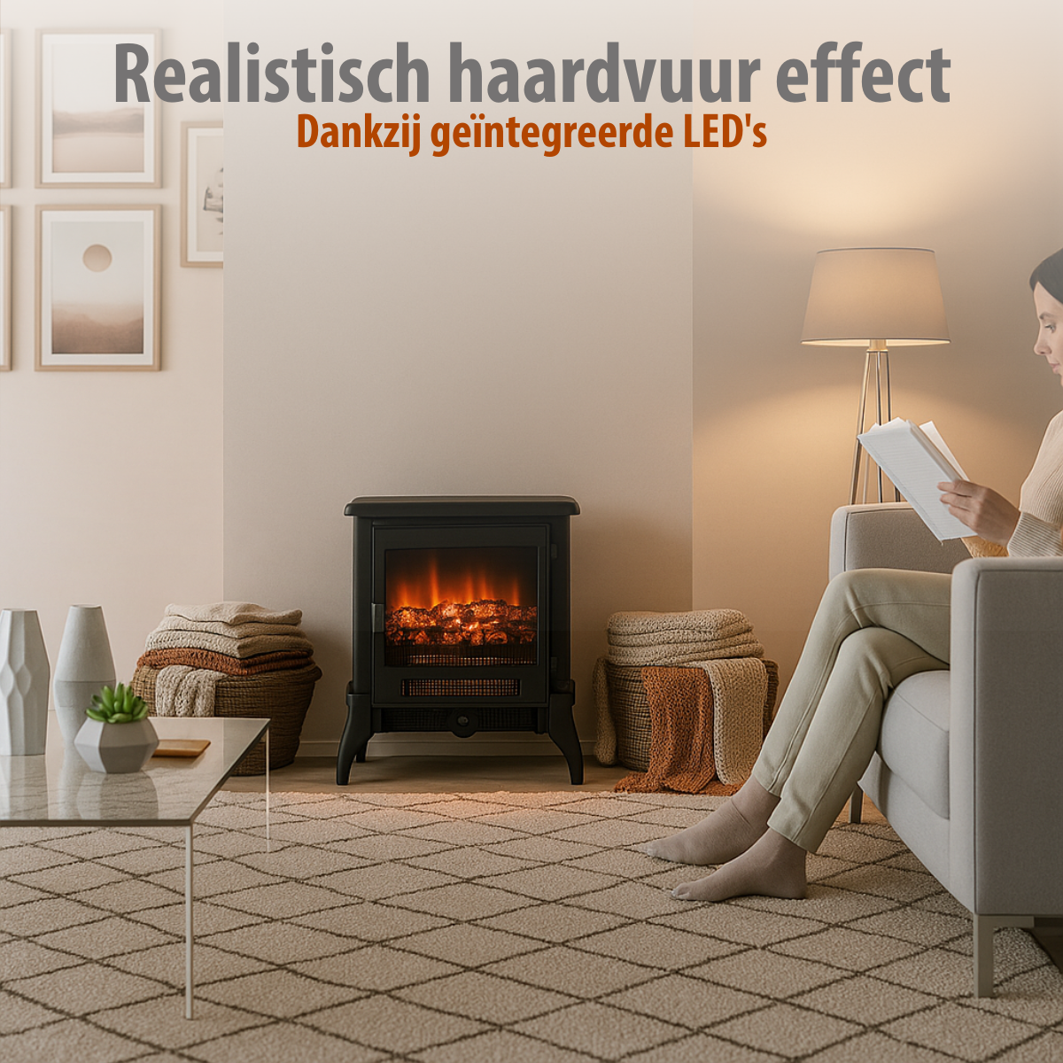 CLASSIC FIRE SFEERHAARD VERONA LED 1800W MET VERWARMING EN VLAMEFFECT - Tuincentrum Lopik