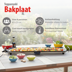 ALPINA TEPPANYAKI GRILL 1800W 87X23CM - ELEKTRISCHE GRILLPLAAT - Tuincentrum Lopik