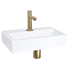 DIFFERNZ FLAT FONTEINSET KERAMIEK KRAAN RECHT MAT GOUD 38X24X7CM - Tuincentrum Lopik