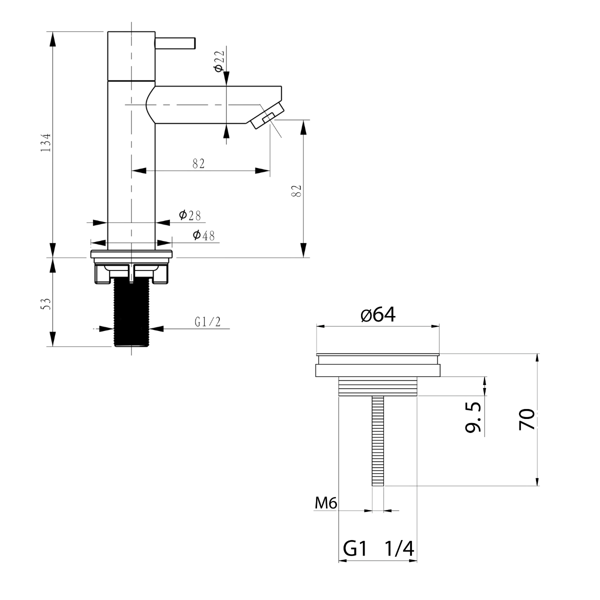 DIFFERNZ HELIOS FONTEINSET MARMER KRAAN RECHT MAT ZWART 37.5X18.5X9.5CM - Tuincentrum Lopik