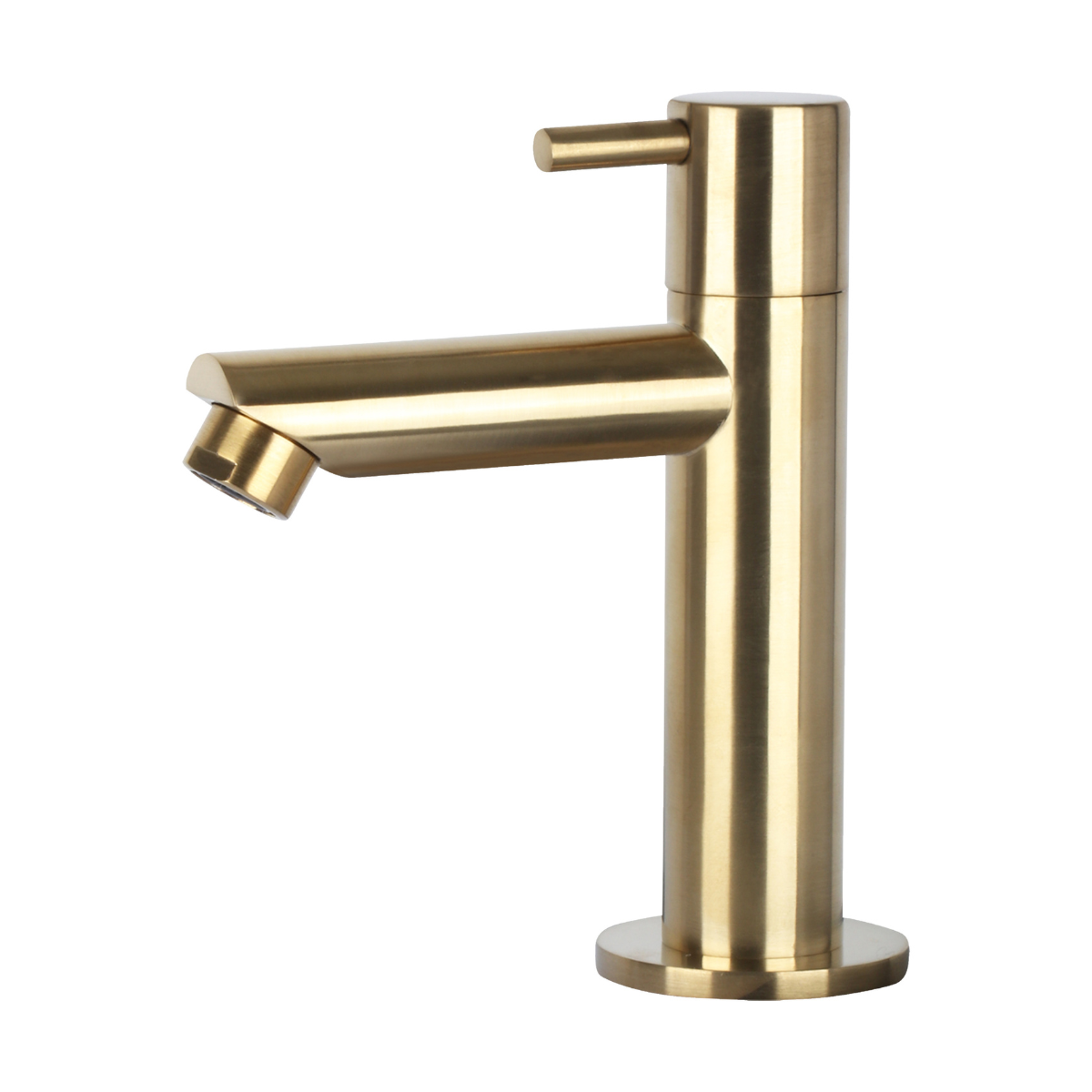 DIFFERNZ HELIOS FONTEINSET KERAMIEK WIT KRAAN RECHT MAT GOUD LINKS 37.5X18.5X9CM - Tuincentrum Lopik