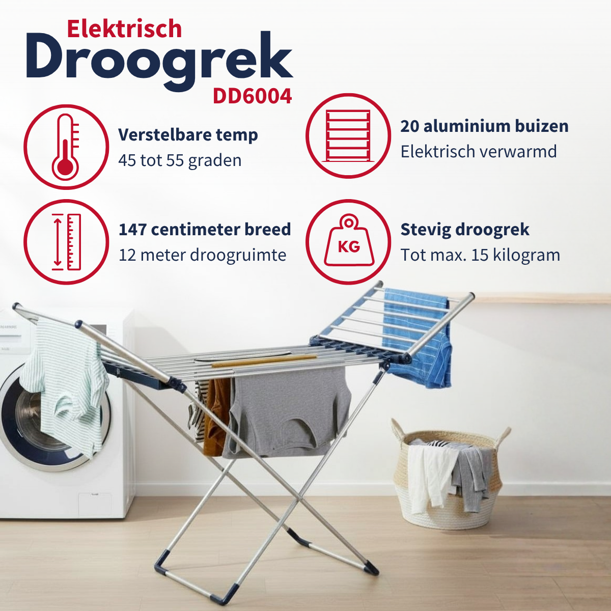 DIRT DEVIL DRYING RACK 230V 12M DD6003 - Tuincentrum Lopik