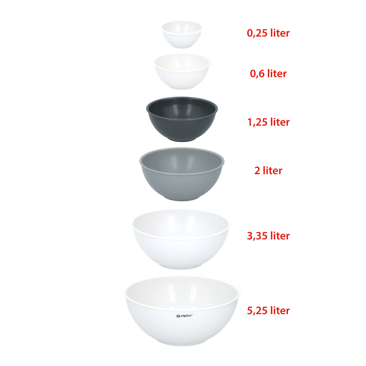 Mixing Bowl 6Pcs - Tuincentrum Lopik