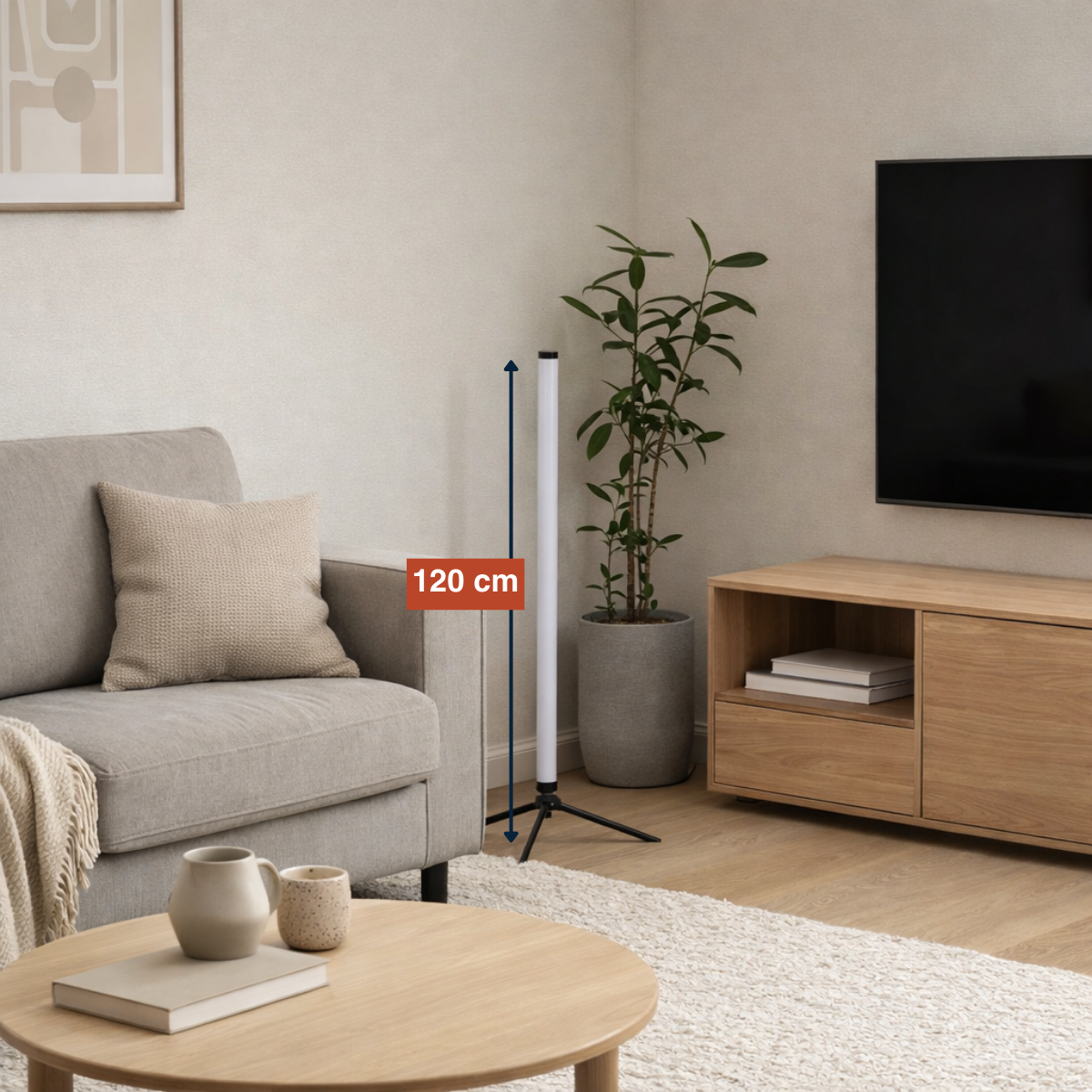 Led Vloerlamp 120Cm