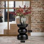 Luna Bijzettafel - H46 X Ø32 Cm - Ijzer - Zwart