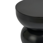 Luna Bijzettafel - H46 X Ø32 Cm - Ijzer - Zwart