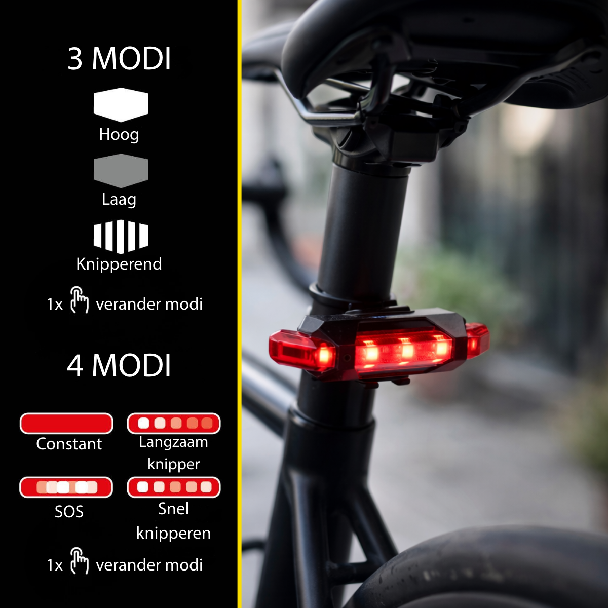 DUNLOP FIETSLAMPENSET LED VOOR- EN ACHTERLICHT - Tuincentrum Lopik