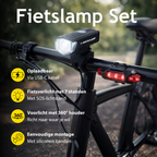 DUNLOP FIETSLAMPENSET LED VOOR- EN ACHTERLICHT - Tuincentrum Lopik