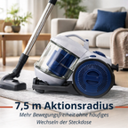 DIRT DEVIL VACUUM CLEANER BAGLESS BLUE DD2511 - Tuincentrum Lopik