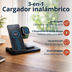 GRUNDIG 3-IN-1 DRAADLOOS OPLAADSTATION QI - SMARTPHONE/SMARTWATCH/OORTJES - Tuincentrum Lopik