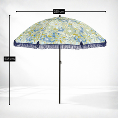 Parasol Flower Blue - H238Xd220Cm