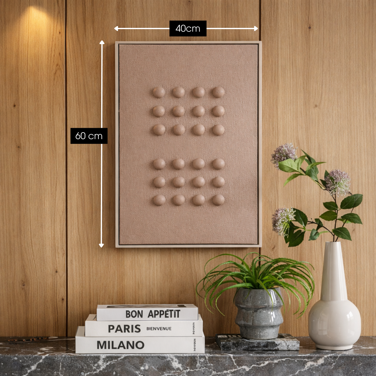 Wanddecoratie Donkerbruin Fsc Mix