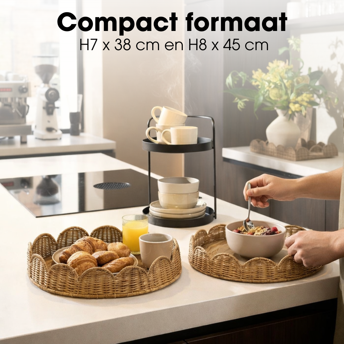 Eleta Dienblad Rond Set Van 2