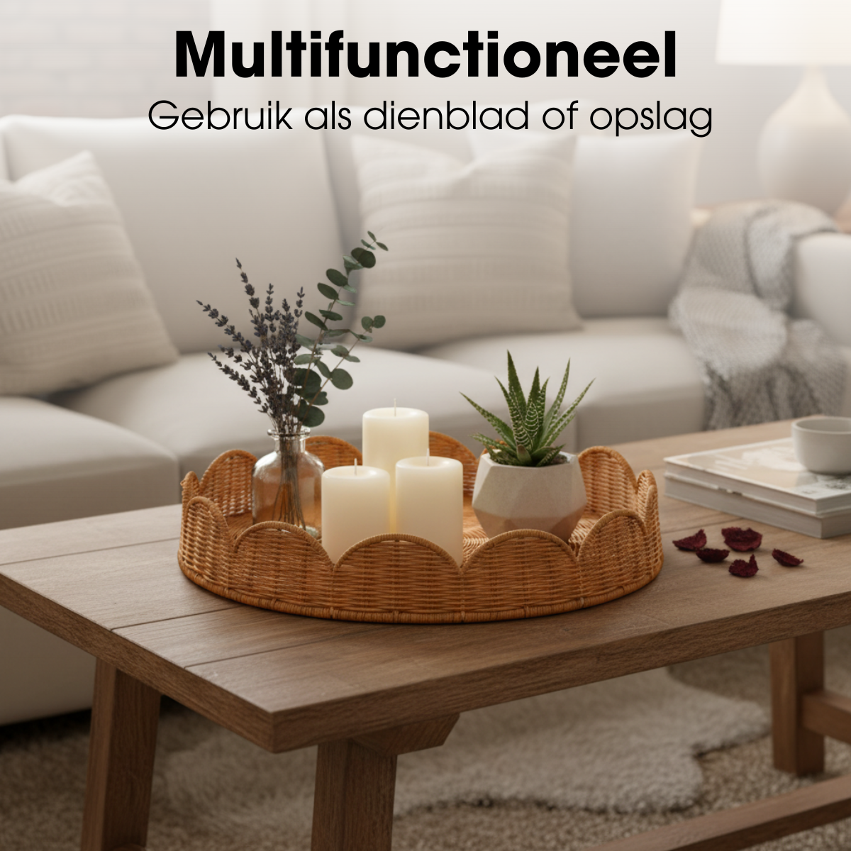 Eleta Dienblad Rond Set Van 2