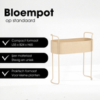 Moritz Bloempot Op Standaard Beige