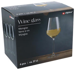 Wineglass 37Cl Gl 6Pcs