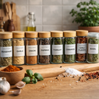 Spice Jar With Bamboo Lid 12Pc