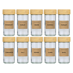 Spice Jar With Bamboo Lid 12Pc