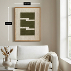 Wanddecoratie Groen Fsc 100%