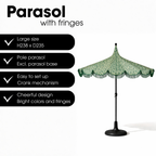 Kelly Parasol Donkergroen
