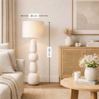 Menko Staande Lamp Crème