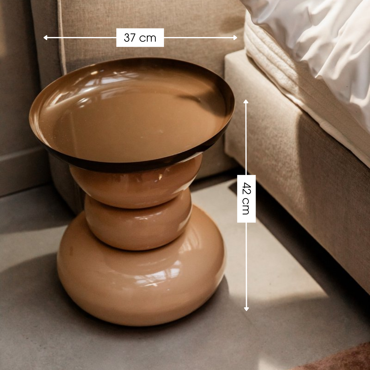 Zita Bijzettafel Crème