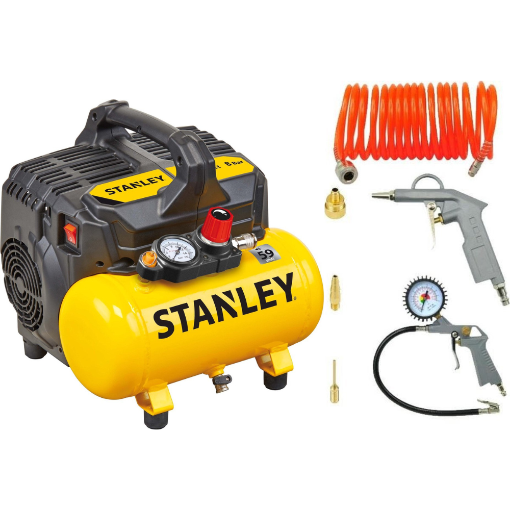 Compressor Dst 100/8/6 +  Luchtgereedschap Set 9045717Stn