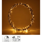 Kerstkrans Op Standaard - 300 Led - 60 Cm - Warm Wit - Timer