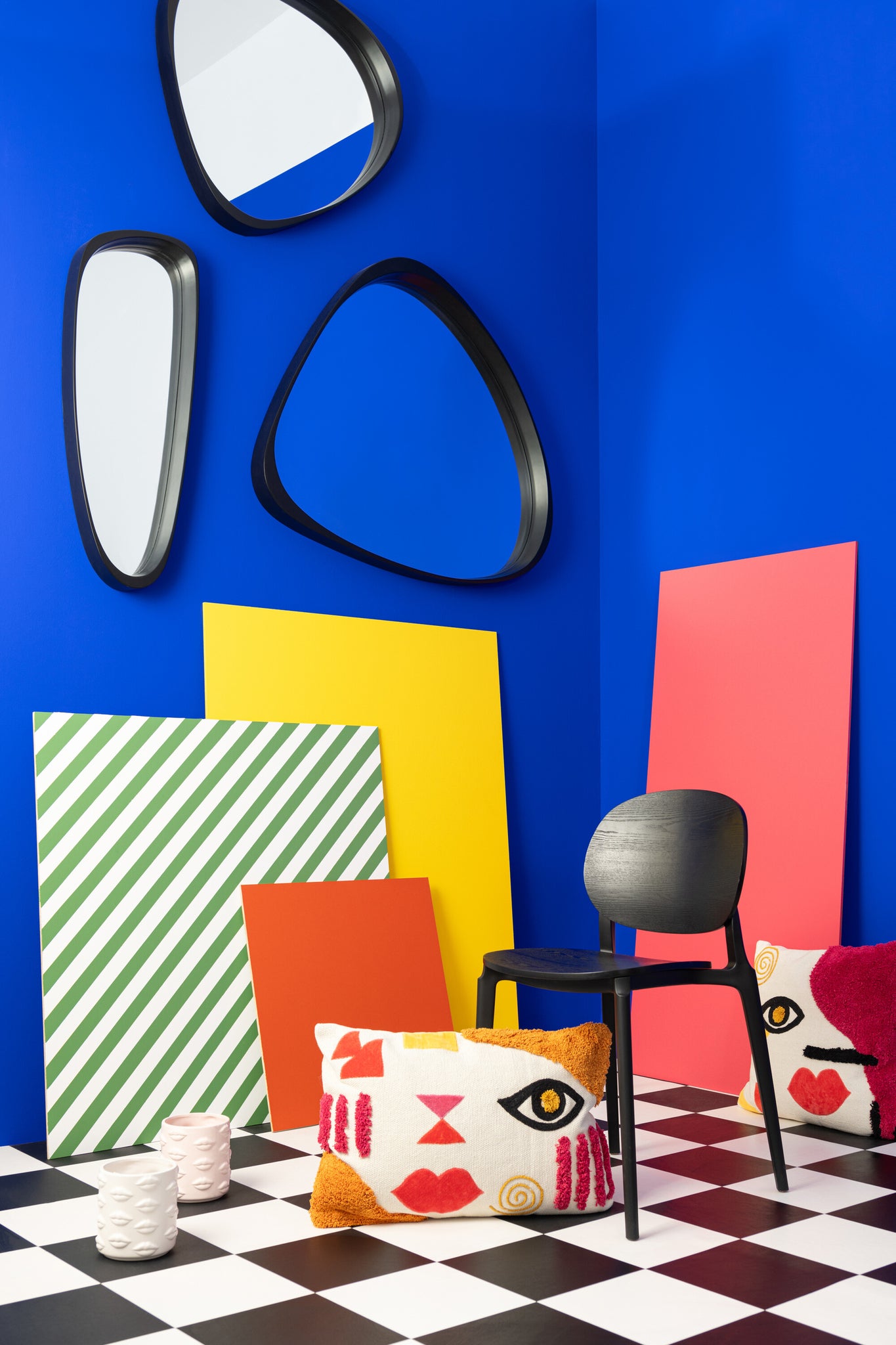 Spiegel Giles MDF/glas zwart lang - Tuincentrum Lopik