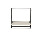 J-LINE WANDREK 1 PLANK IJZER/MARMER ZWART/WIT KLEIN - Tuincentrum Lopik