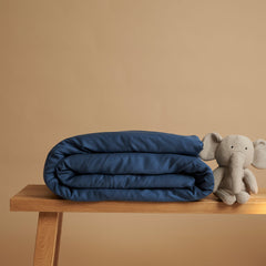 COCO & CICI KIDS TENCEL SATEEN DEKBEDOVERTREK BLAUW 120 X 150 CM